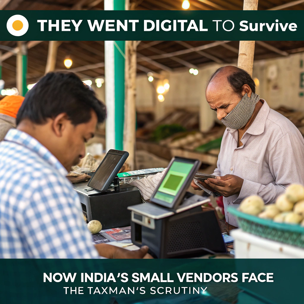 They Went Digital to Survive — Now India’s Small Vendors Face the Taxman’s Heat