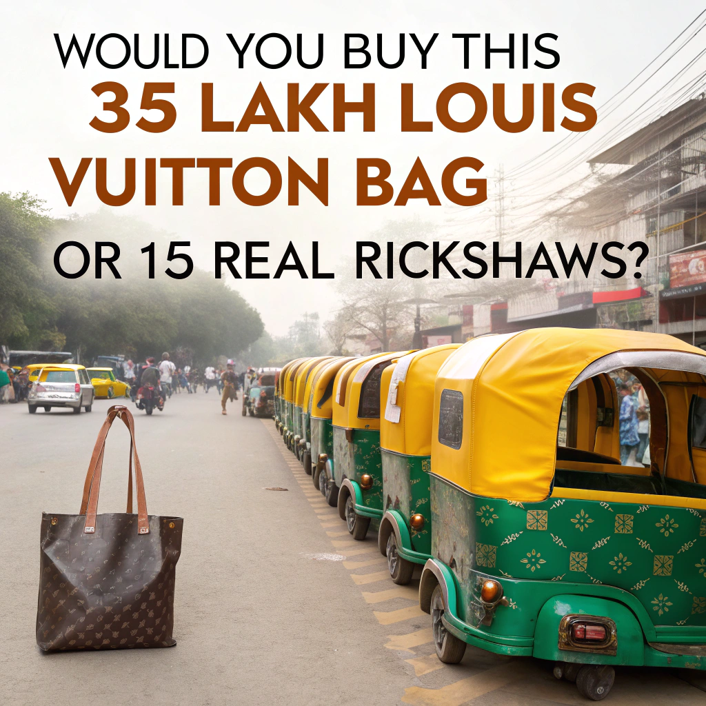 Would You Buy This ₹35 Lakh Louis Vuitton Bag or 15 Real Rickshaws?