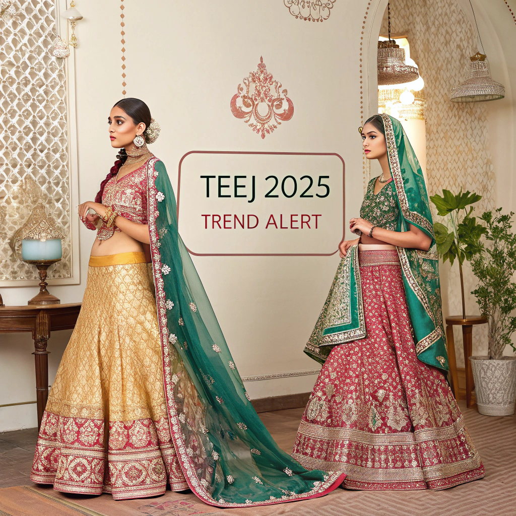 “Teej 2025 Trend Alert – Banarasi Chunri, Marwadi Chunri & Designer Lehenga Chunri for Brides”